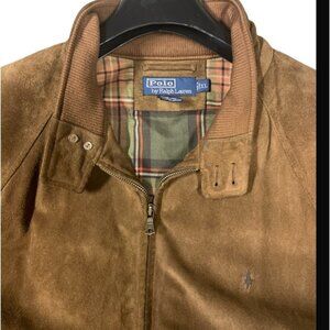 Rare Polo Ralph Lauren Vintage Suede and Leather Jacket  - Men's Size XL- Brown